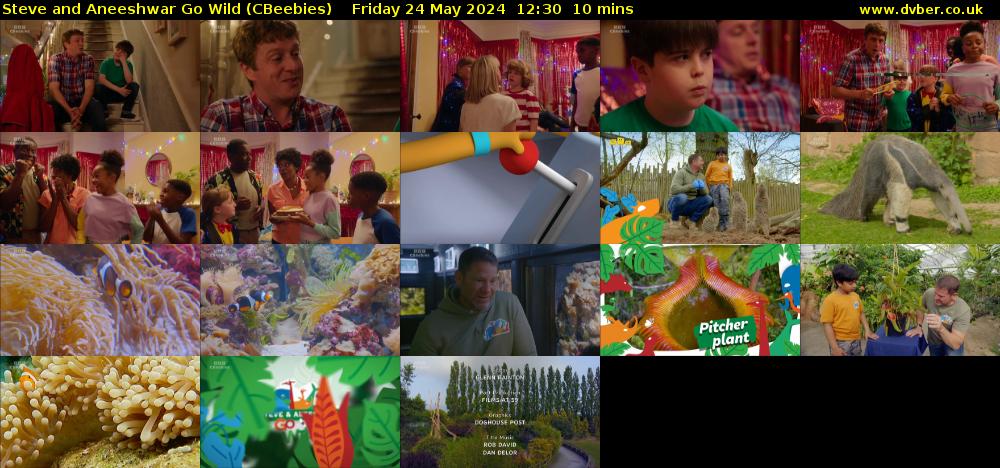 Steve and Aneeshwar Go Wild (CBeebies) Friday 24 May 2024 12:30 - 12:40