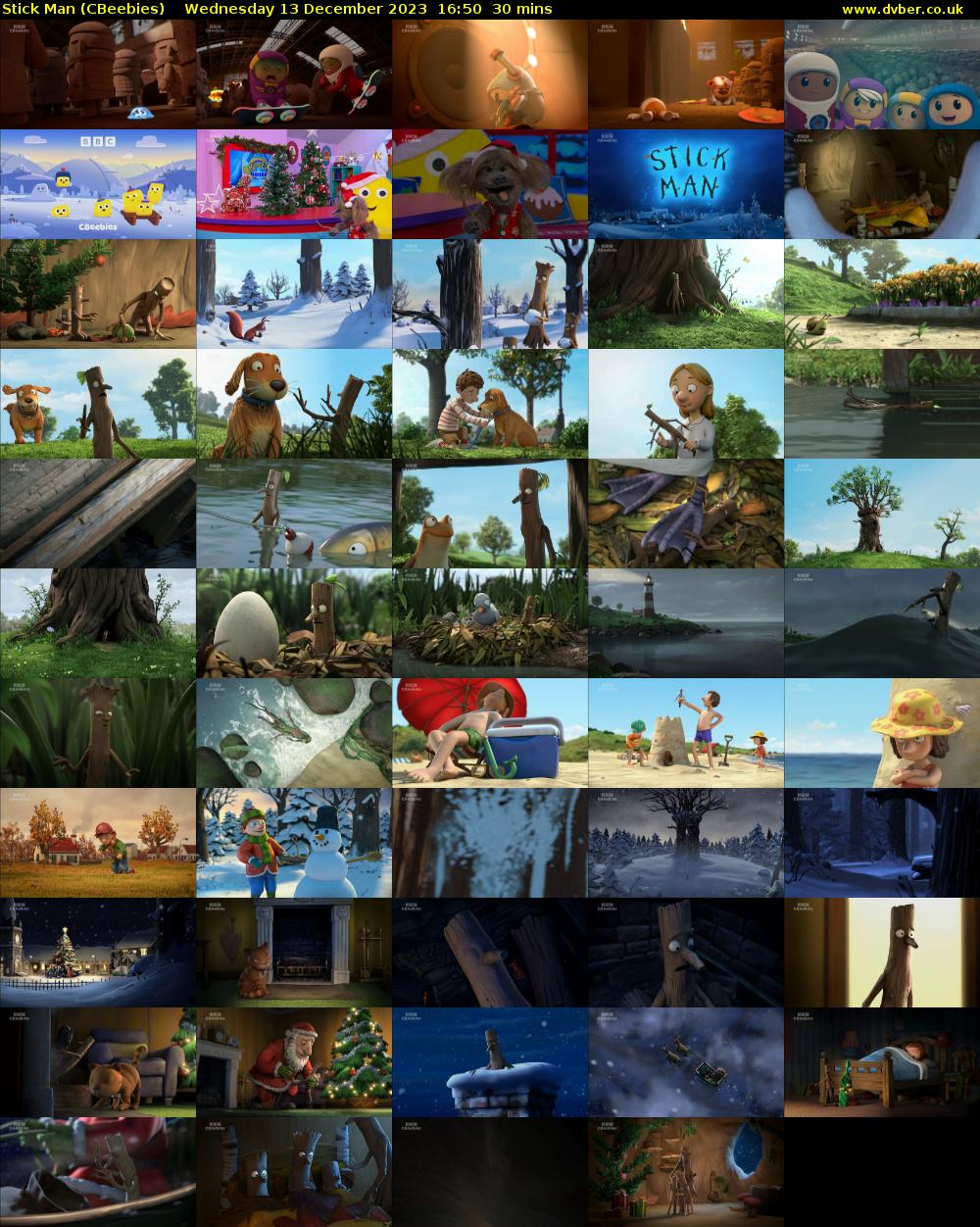 Stick Man (CBeebies) Wednesday 13 December 2023 16:50 - 17:20
