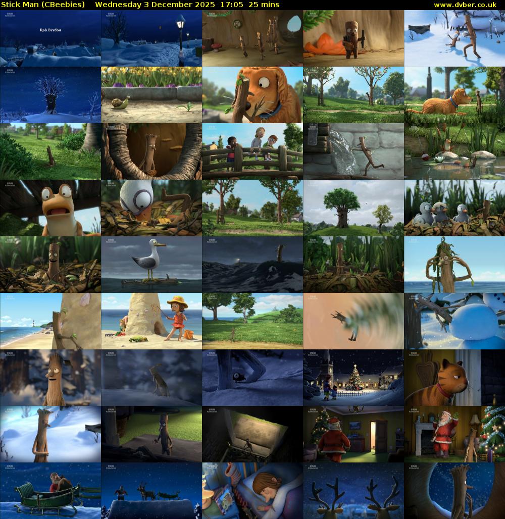 Stick Man (CBeebies) Wednesday 3 December 2025 17:05 - 17:30