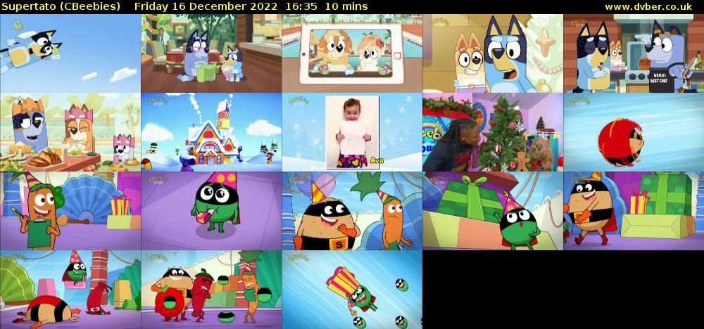 Supertato (CBeebies) Friday 16 December 2022 16:35 - 16:45