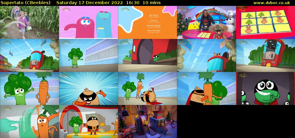 Supertato (CBeebies) Saturday 17 December 2022 16:30 - 16:40