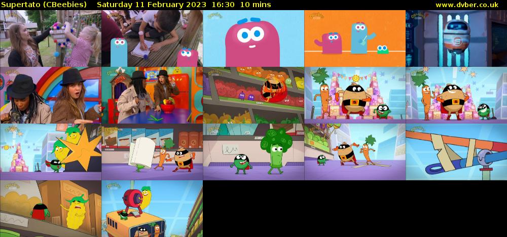 Supertato (CBeebies) Saturday 11 February 2023 16:30 - 16:40