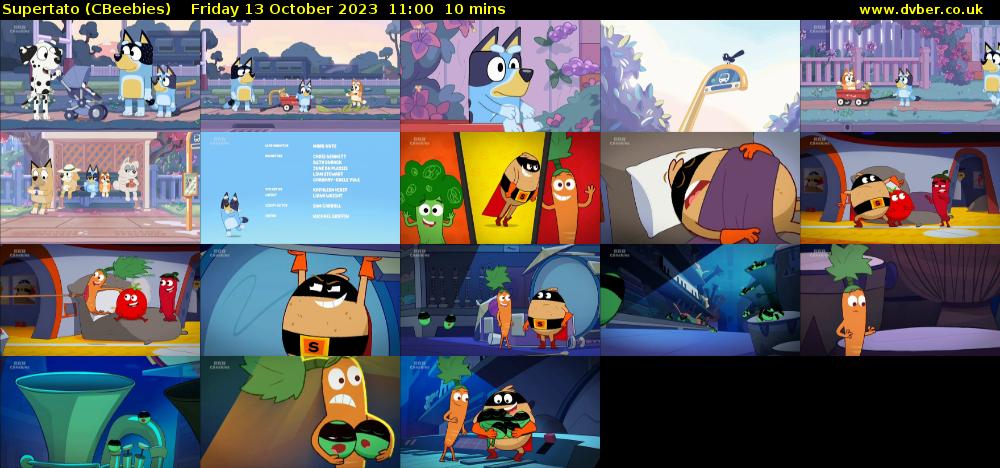 Supertato (CBeebies) Friday 13 October 2023 11:00 - 11:10