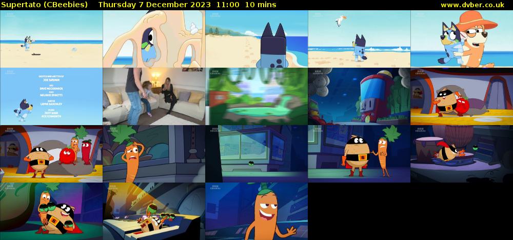Supertato (CBeebies) Thursday 7 December 2023 11:00 - 11:10