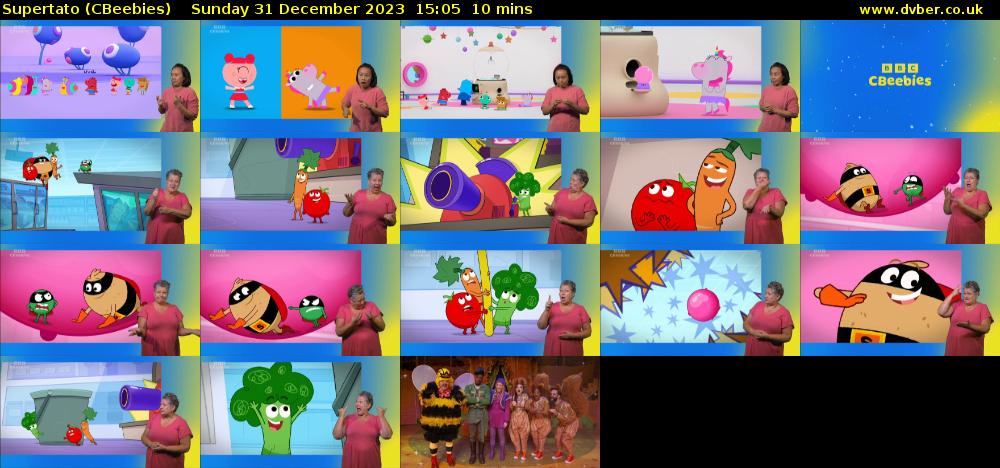 Supertato (CBeebies) Sunday 31 December 2023 15:05 - 15:15