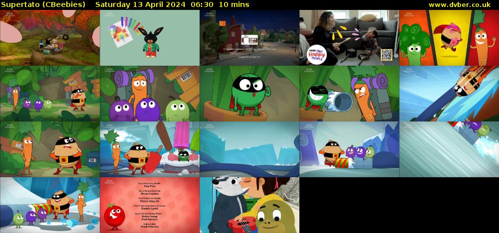 Supertato (CBeebies) Saturday 13 April 2024 06:30 - 06:40