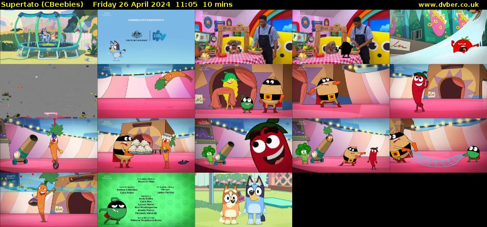 Supertato (CBeebies) Friday 26 April 2024 11:05 - 11:15