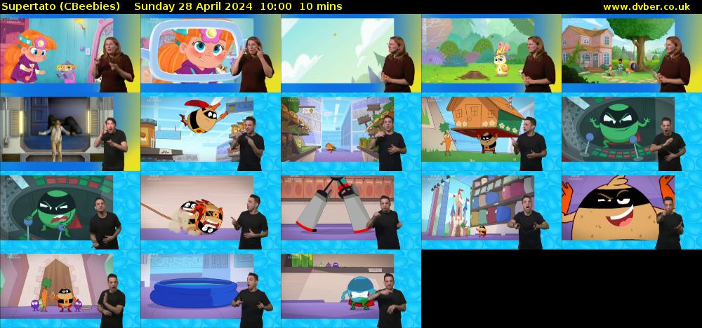 Supertato (CBeebies) Sunday 28 April 2024 10:00 - 10:10