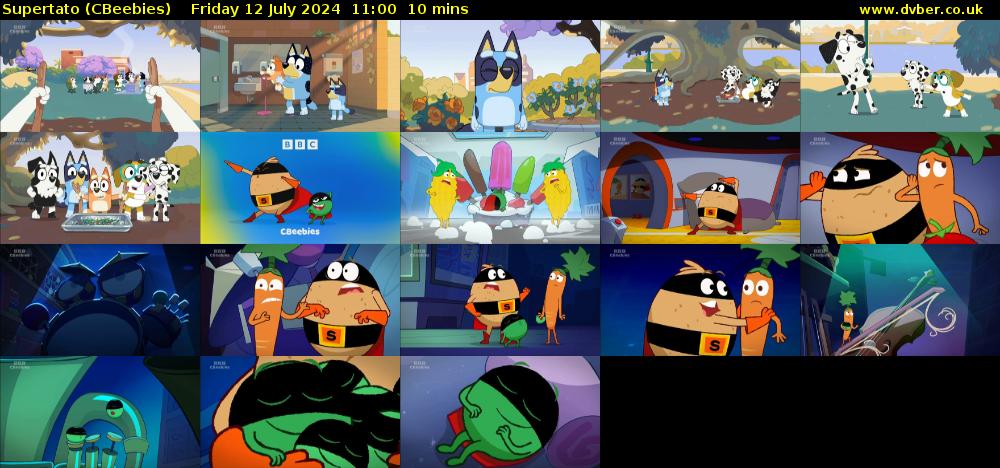 Supertato (CBeebies) Friday 12 July 2024 11:00 - 11:10