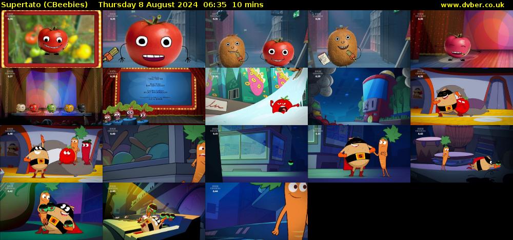 Supertato (CBeebies) Thursday 8 August 2024 06:35 - 06:45