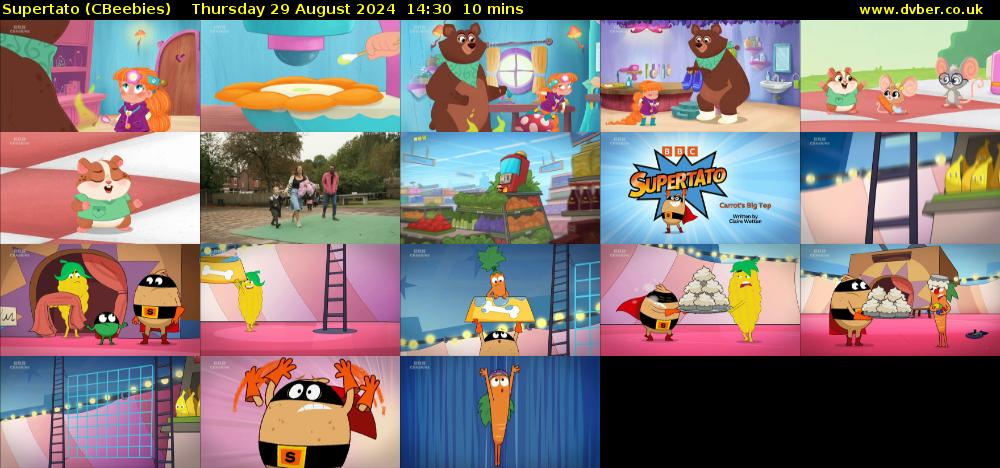 Supertato (CBeebies) Thursday 29 August 2024 14:30 - 14:40