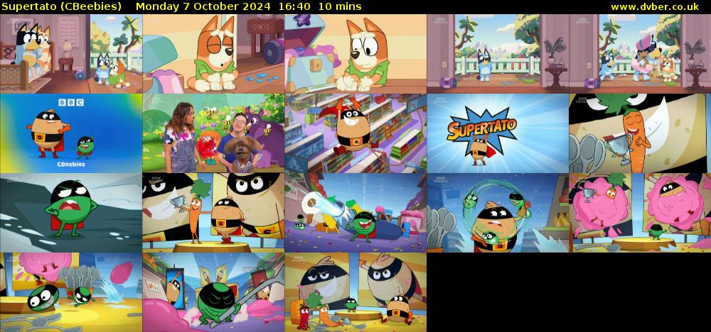 Supertato (CBeebies) Monday 7 October 2024 16:40 - 16:50