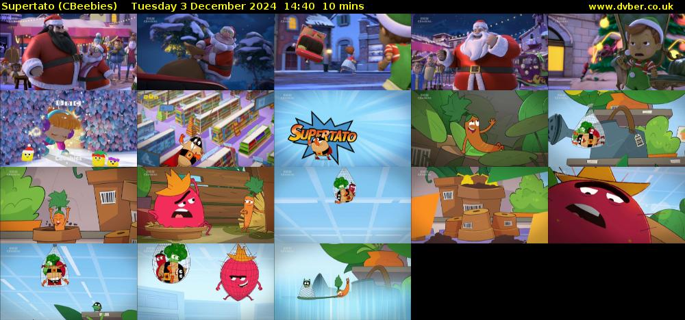 Supertato (CBeebies) Tuesday 3 December 2024 14:40 - 14:50