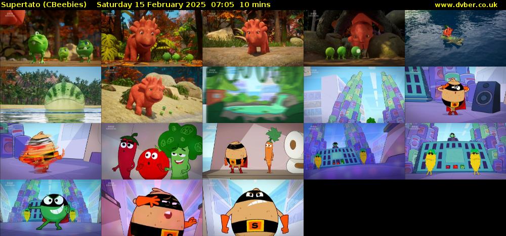 Supertato (CBeebies) Saturday 15 February 2025 07:05 - 07:15