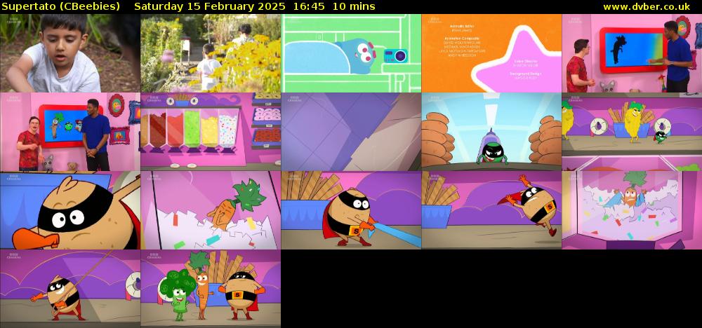 Supertato (CBeebies) Saturday 15 February 2025 16:45 - 16:55