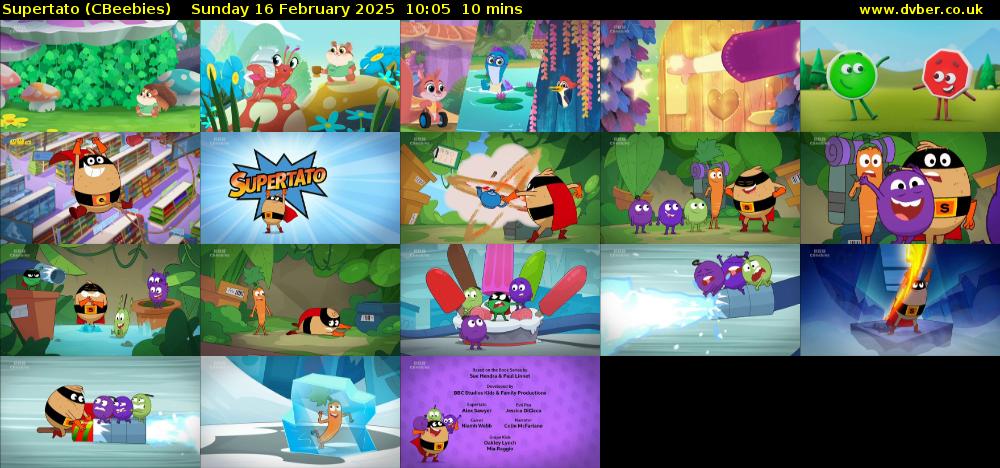 Supertato (CBeebies) Sunday 16 February 2025 10:05 - 10:15