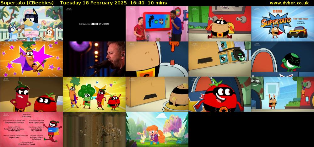 Supertato (CBeebies) Tuesday 18 February 2025 16:40 - 16:50