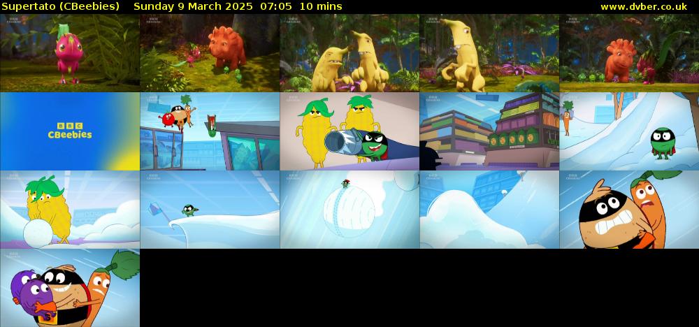 Supertato (CBeebies) Sunday 9 March 2025 07:05 - 07:15