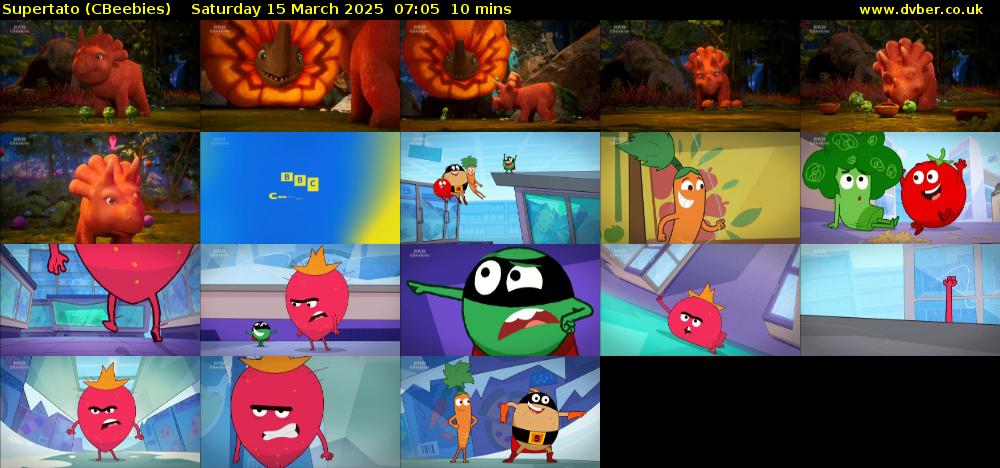 Supertato (CBeebies) Saturday 15 March 2025 07:05 - 07:15