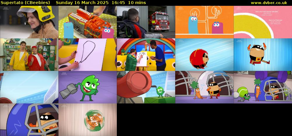 Supertato (CBeebies) Sunday 16 March 2025 16:45 - 16:55