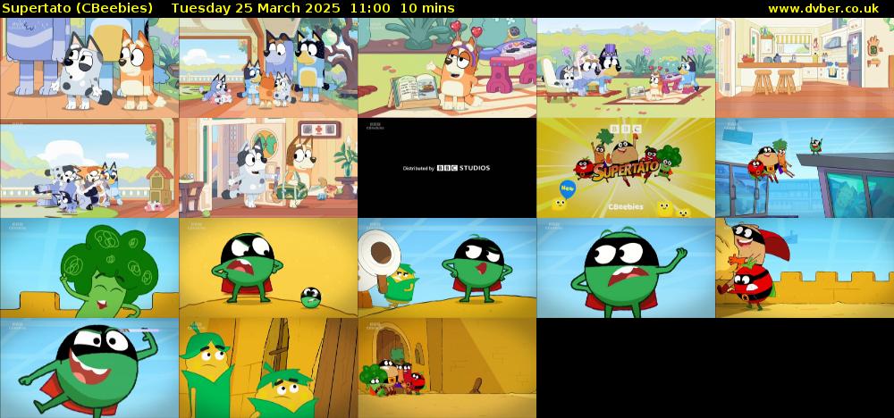 Supertato (CBeebies) Tuesday 25 March 2025 11:00 - 11:10