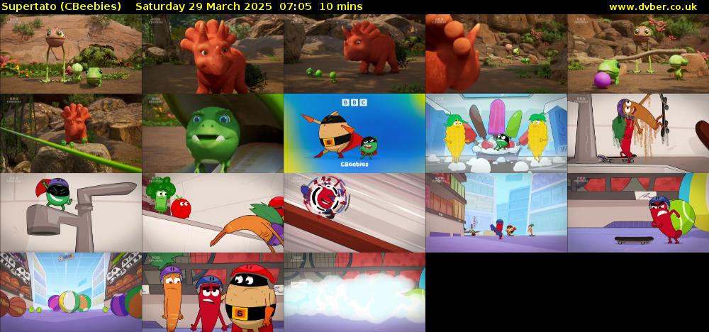 Supertato (CBeebies) Saturday 29 March 2025 07:05 - 07:15