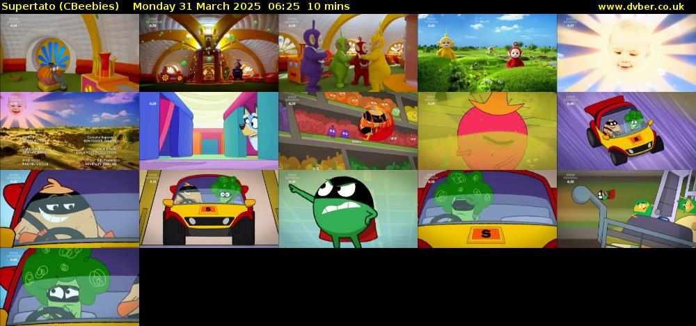 Supertato (CBeebies) Monday 31 March 2025 06:25 - 06:35