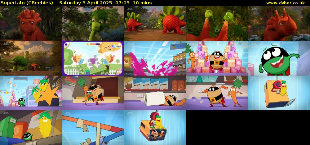 Supertato (CBeebies) Saturday 5 April 2025 07:05 - 07:15