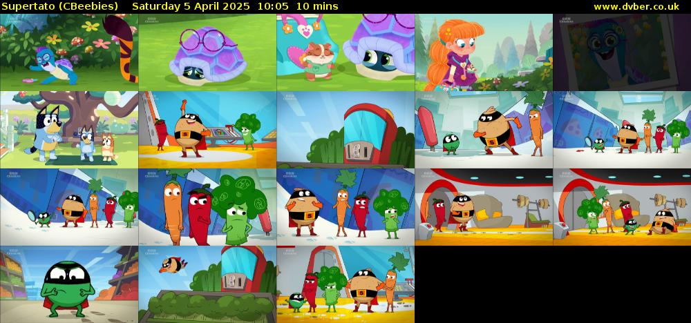 Supertato (CBeebies) Saturday 5 April 2025 10:05 - 10:15