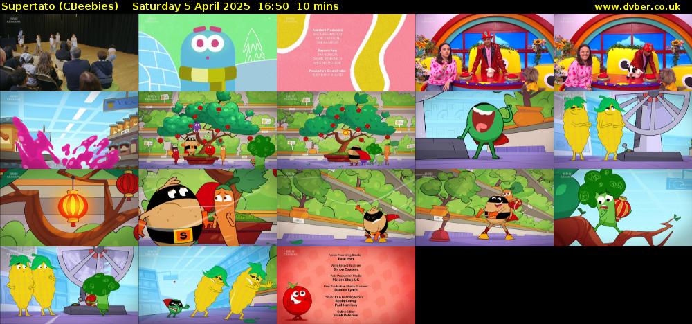 Supertato (CBeebies) Saturday 5 April 2025 16:50 - 17:00