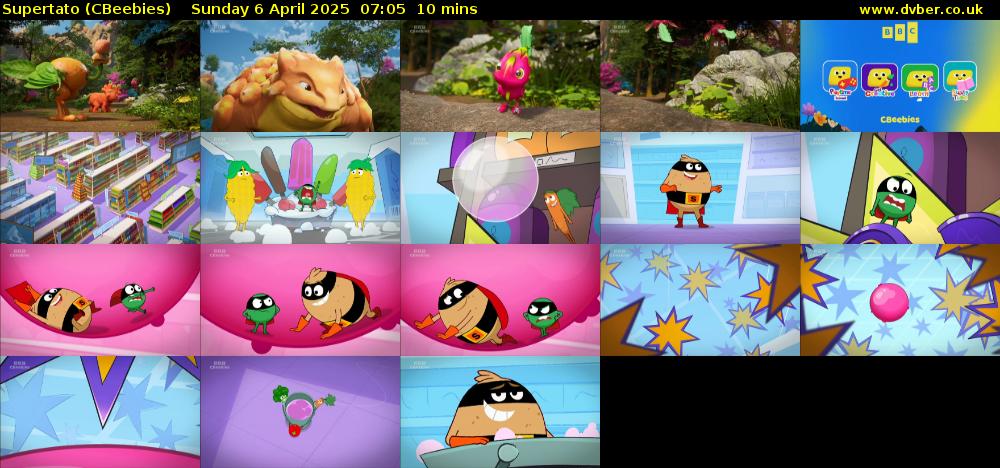 Supertato (CBeebies) Sunday 6 April 2025 07:05 - 07:15