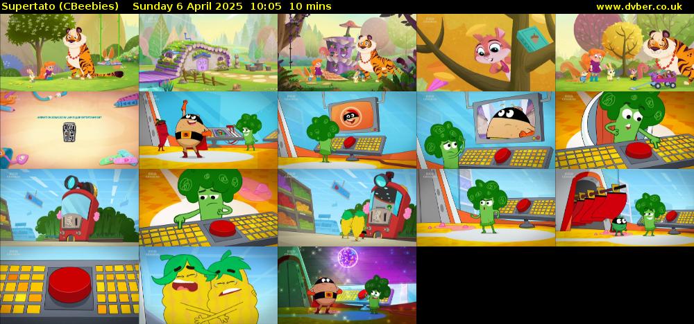 Supertato (CBeebies) Sunday 6 April 2025 10:05 - 10:15