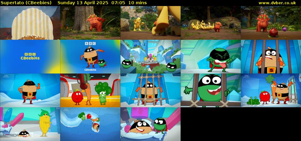 Supertato (CBeebies) Sunday 13 April 2025 07:05 - 07:15