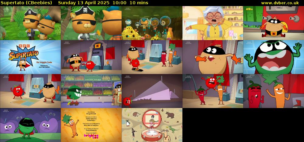 Supertato (CBeebies) Sunday 13 April 2025 10:00 - 10:10