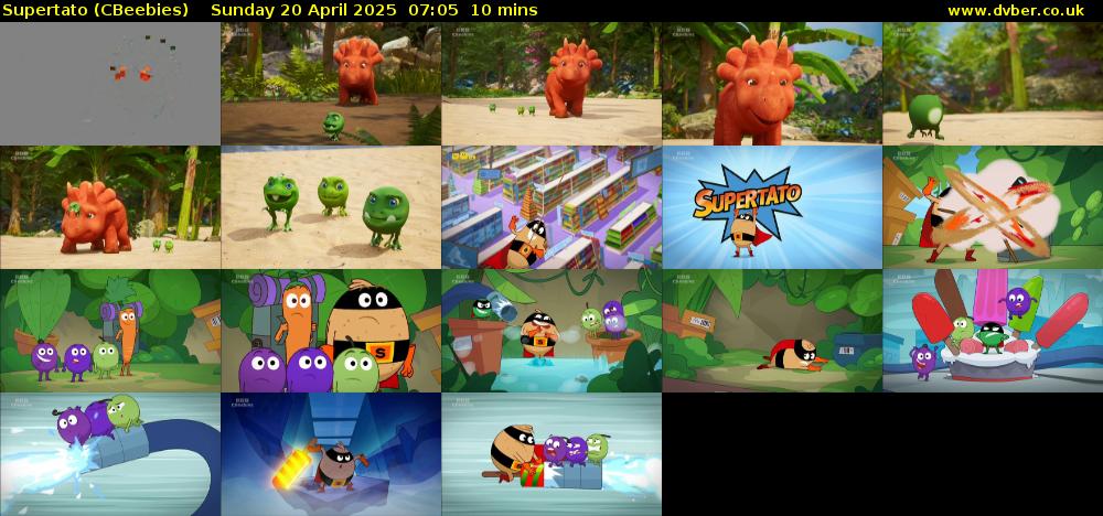 Supertato (CBeebies) Sunday 20 April 2025 07:05 - 07:15