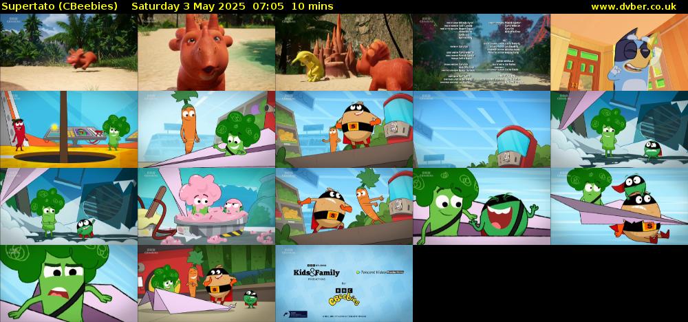 Supertato (CBeebies) Saturday 3 May 2025 07:05 - 07:15
