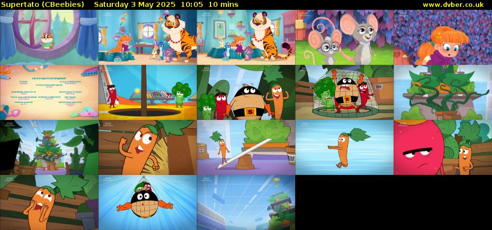 Supertato (CBeebies) Saturday 3 May 2025 10:05 - 10:15