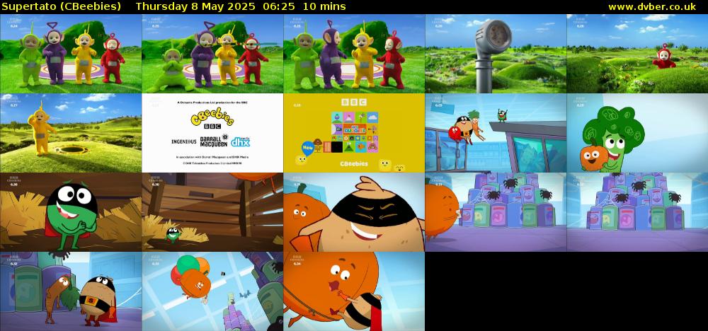 Supertato (CBeebies) Thursday 8 May 2025 06:25 - 06:35