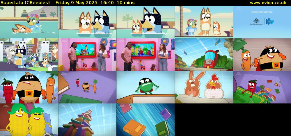 Supertato (CBeebies) Friday 9 May 2025 16:40 - 16:50
