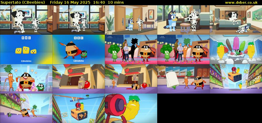 Supertato (CBeebies) Friday 16 May 2025 16:40 - 16:50