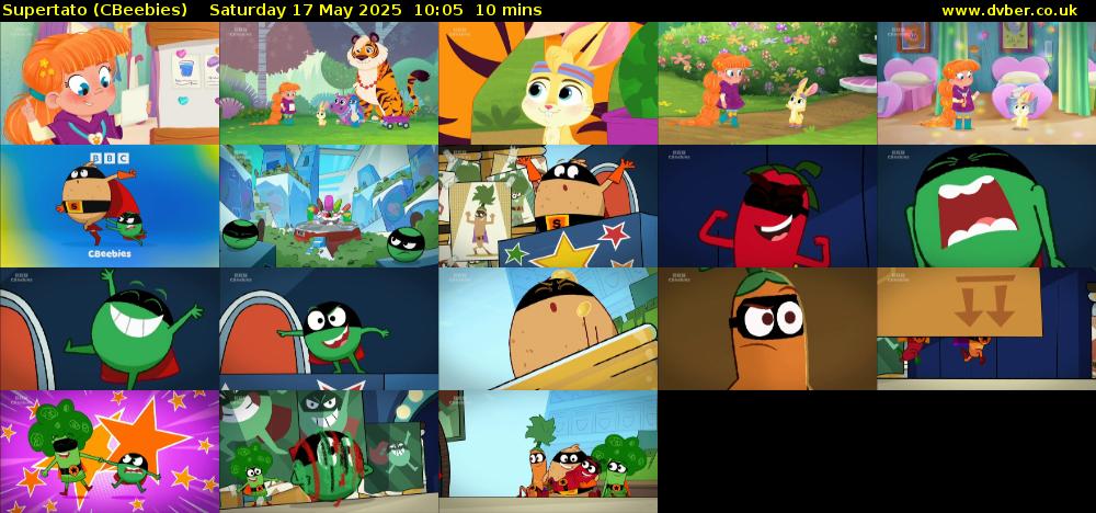 Supertato (CBeebies) Saturday 17 May 2025 10:05 - 10:15