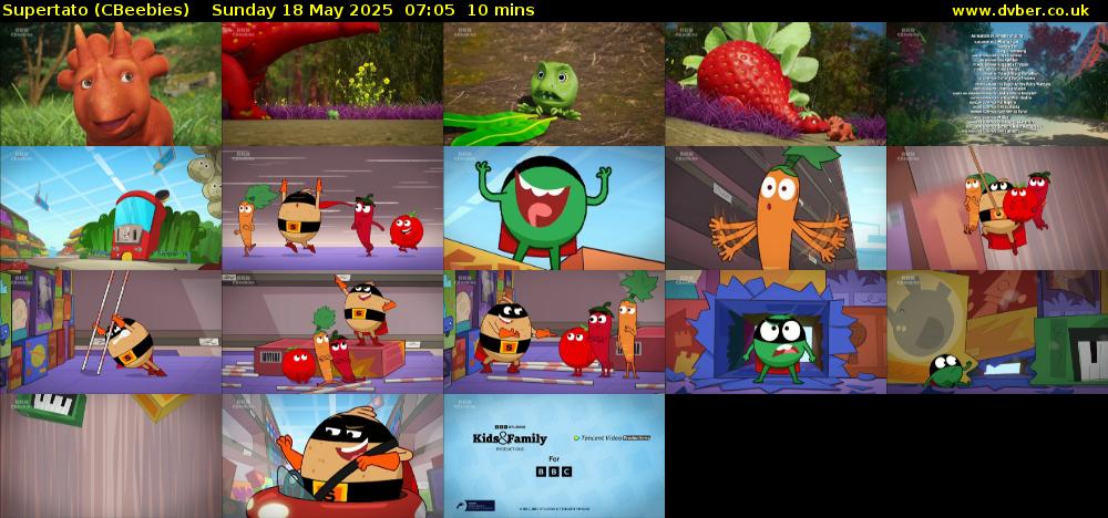Supertato (CBeebies) Sunday 18 May 2025 07:05 - 07:15
