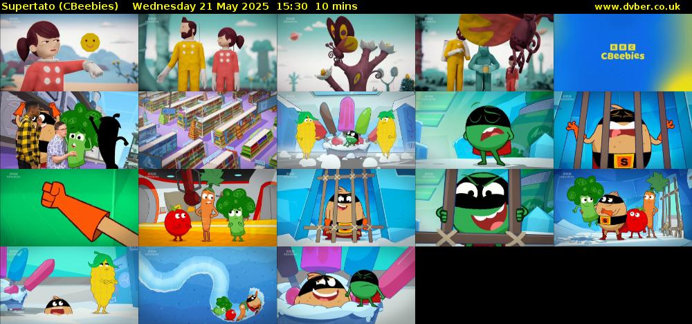 Supertato (CBeebies) Wednesday 21 May 2025 15:30 - 15:40