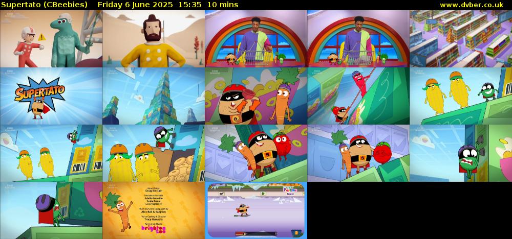 Supertato (CBeebies) Friday 6 June 2025 15:35 - 15:45