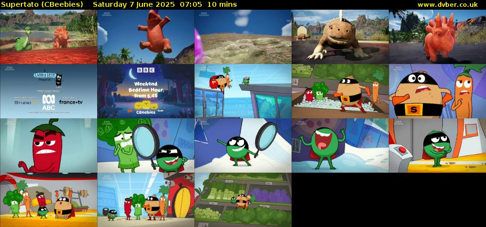 Supertato (CBeebies) Saturday 7 June 2025 07:05 - 07:15