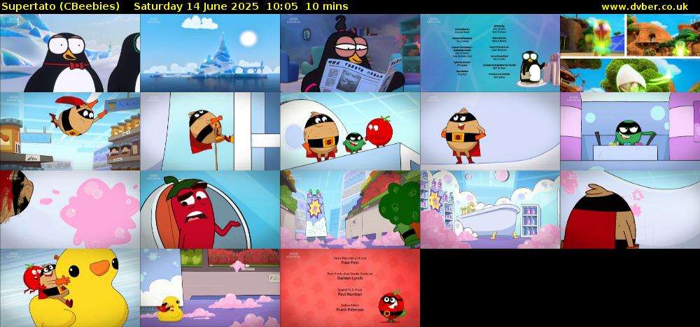 Supertato (CBeebies) Saturday 14 June 2025 10:05 - 10:15