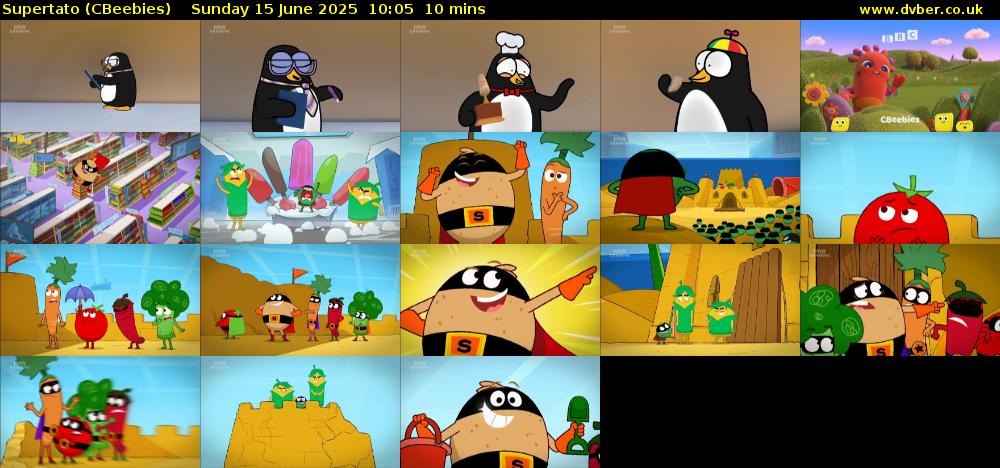 Supertato (CBeebies) Sunday 15 June 2025 10:05 - 10:15