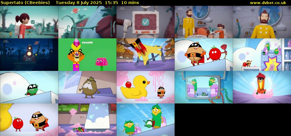 Supertato (CBeebies) Tuesday 8 July 2025 15:35 - 15:45