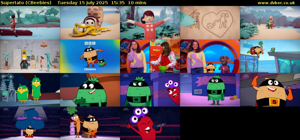 Supertato (CBeebies) Tuesday 15 July 2025 15:35 - 15:45