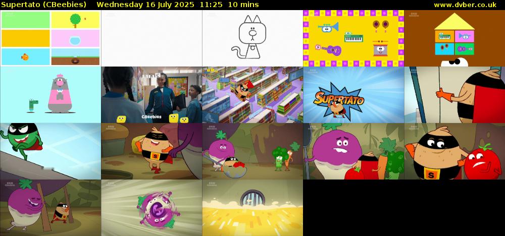 Supertato (CBeebies) Wednesday 16 July 2025 11:25 - 11:35